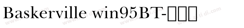 Baskerville win95BT字体转换